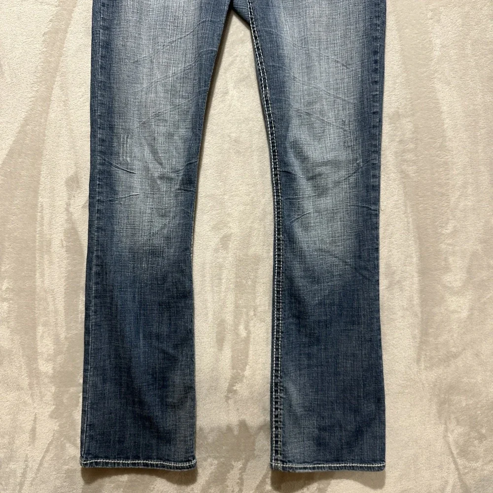 Hydraulic Premium Denim Jeans Women's‎ 10 Blue Slim Bootcut Low Rise Whiskering